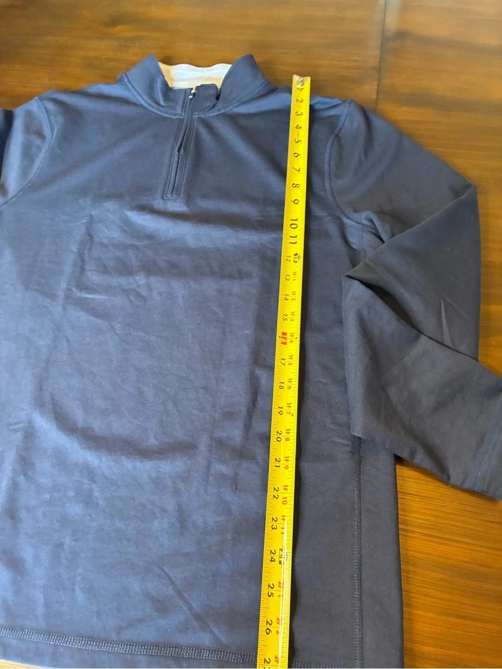Men's Quarter-Zip Long Sleeve Shirt - Navy